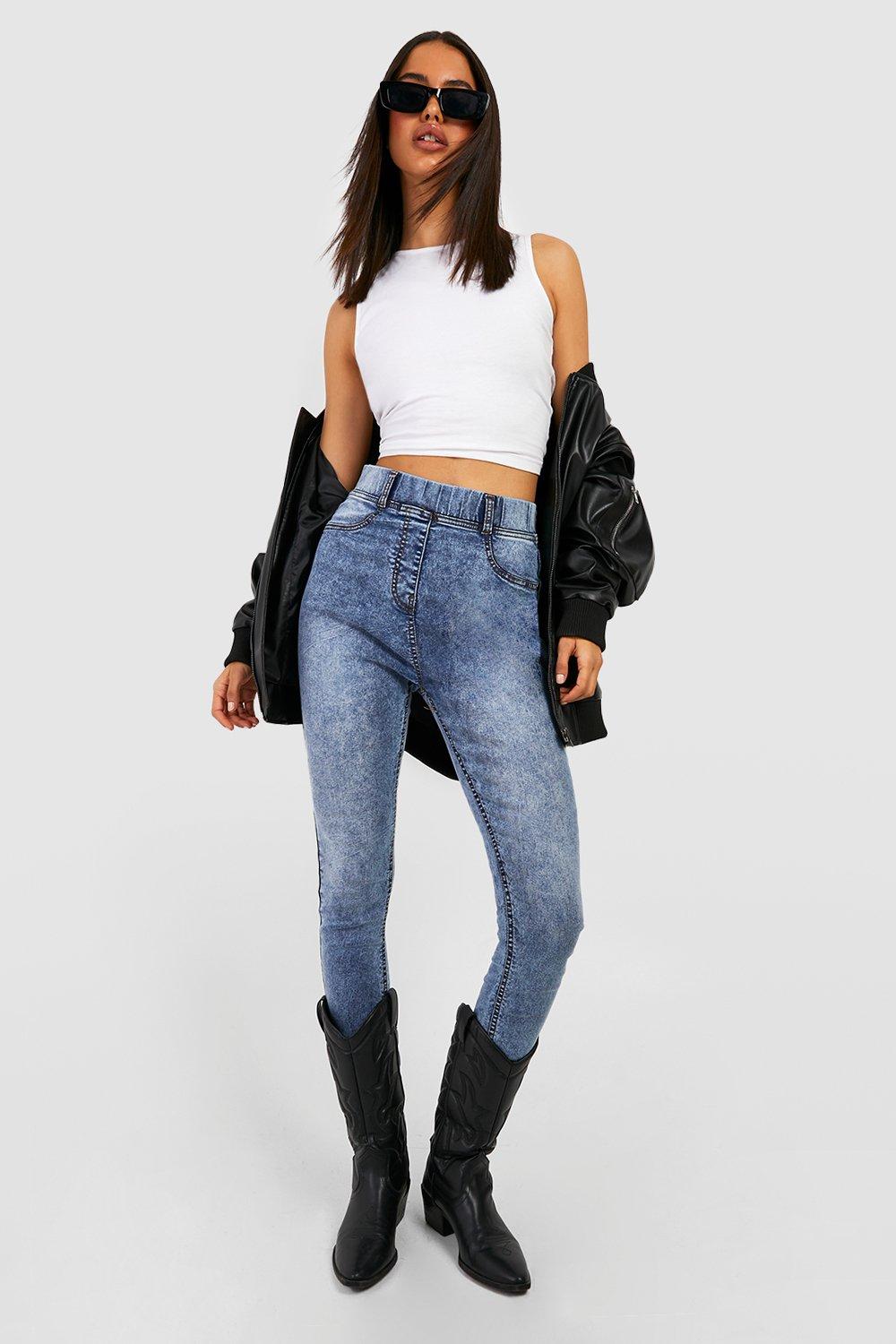 High waisted cropped store jeggings